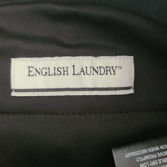 NWT‎ ENGLISH LAUNDRY Men's Pants Black 34 W x 29 Straight Leg Casual Work Career - Picture 3 of 12